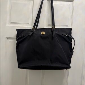 Black Nylon Tote Bag